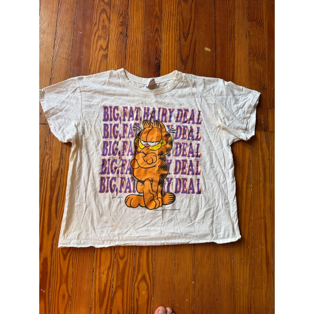 Vintage 1978 Garfield Big Fat Hairy Deal Graphic T-Shirt Large Single Stitch